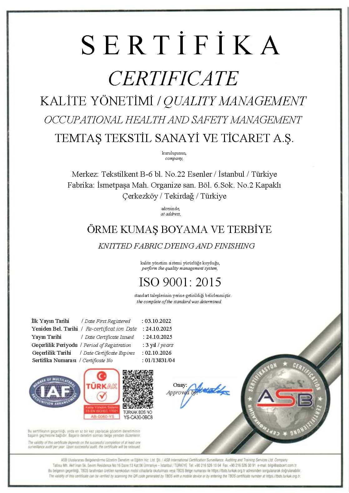 ISO 9001:2015